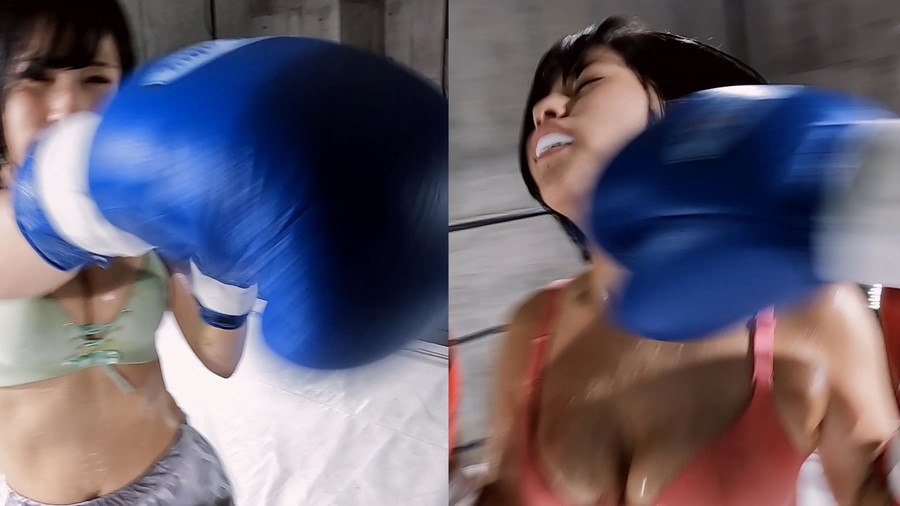 【HD】同キャラ女子ボクシング01【プレミアム会員限定】　サンプル画像05
