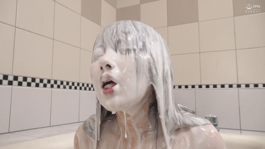 【HD】ホワイトローション 緊縛メッシー風呂　サンプル画像12