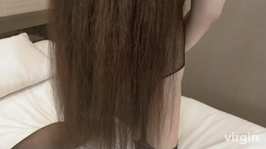 バーチャル髪フェチ風俗体験　スーパーロングヘアゆな　髪コキ髪射コース　サンプル画像04
