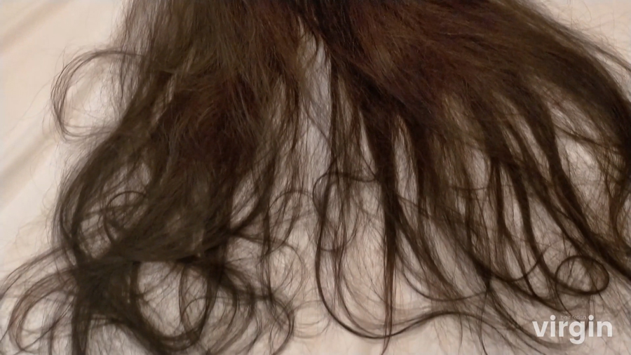 バーチャル髪フェチ風俗体験　スーパーロングヘアゆな　髪コキ髪射コース　サンプル画像06