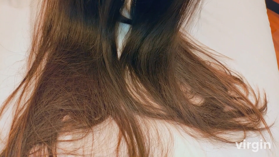 美髪ロングアニオタまいひめ　初めての髪コキ髪射　サンプル画像11
