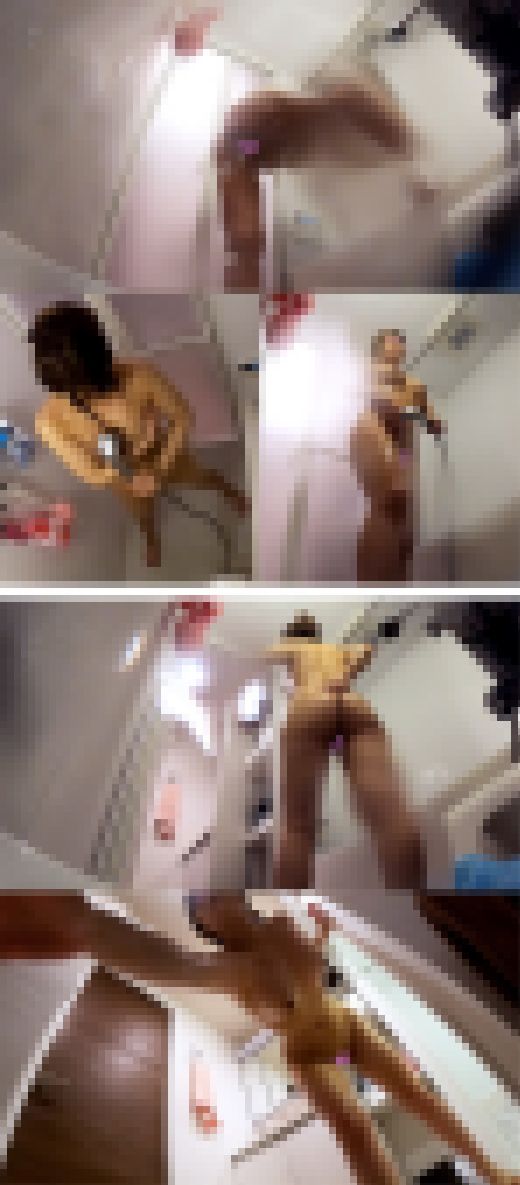 【本気盗撮】無毛おまんこをカメラ前に大胆におっぴろげて洗うパリピギャル 引き締まったスケベな身体をこっそりと観察　サンプル画像2