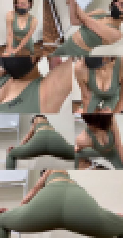 【パパ活撮影】【前半】ヨガウェア女子の腕、脇、胸、尻、脚　サンプル画像3
