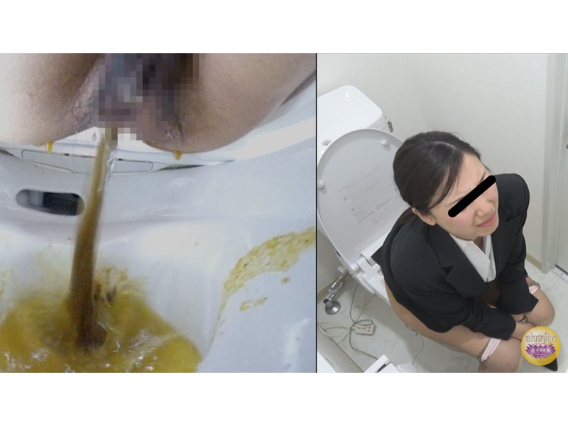 社内隠撮 OL放屁下痢便記録3 給湯室横トイレで気まずい放屁排泄　サンプル画像12