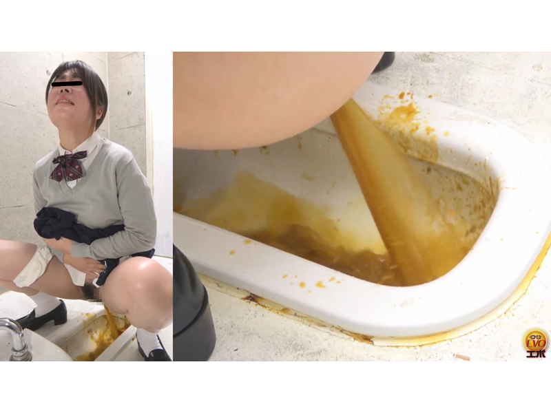 隠撮 お腹イタイ女子校生のトイレ待たされ下痢うんち2　サンプル画像6