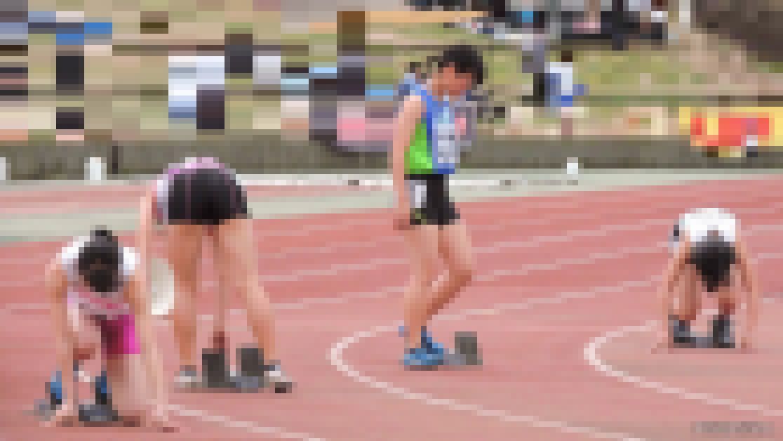 陸上競技選手権大会女子200m【動画】スポーツ編 3305～3310セット販売　サンプル画像5