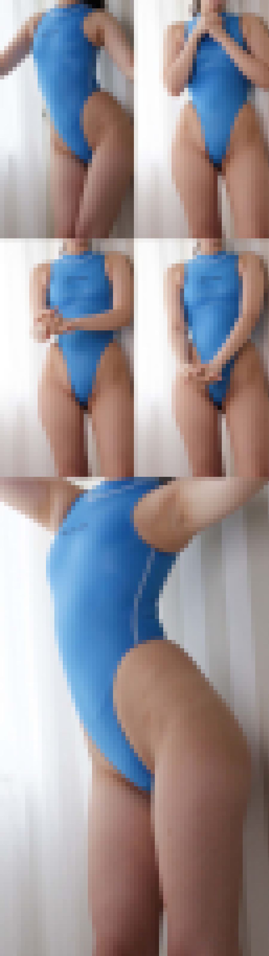 【フェチ動画】元水泳部の伸びやかな肢体と太もも！165cm完璧BODY現役アイドルの鼠蹊部に食い込むハイレグR●ALISE　サンプル画像5